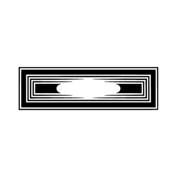 Geometric Deco Frame, Minimalist, Symmetry vector