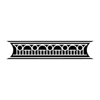 Art Deco Ornament Border, Geometric, Vintage Style - Pattern vector