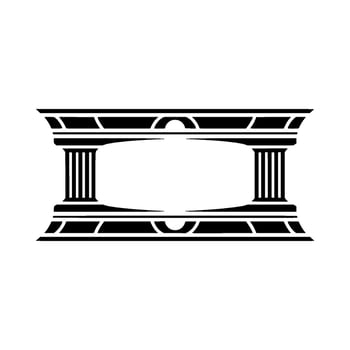 Classical Arch Frame, Minimalist, Elegant Border vector