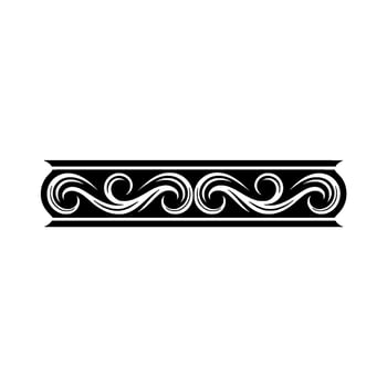 Elegant Swirl Border, Classical Element vector