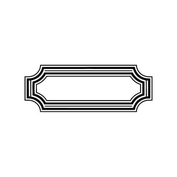 Elegant Deco Border, Minimalist vector