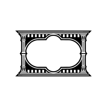 Elegant Vintage Frame, Minimalist , Classic Composition vector