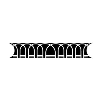 Geometric Archway, Art Deco Border, Minimalist, Arch vector