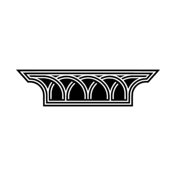 Art Deco Archway Emblem, Minimalist vector