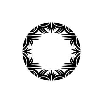 Intricate Tribal Circle, Minimalist, Symbolic Motif vector