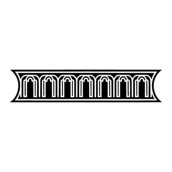 Art Deco Ornament, Linear, Geometric Pattern vector