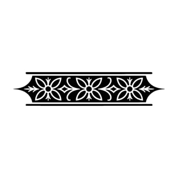 Elegant Floral Border, Vintage, Decorative Element - Ornament vector