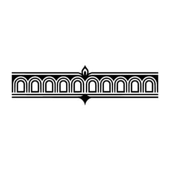 Art Deco Border, Geometric Ornamentation, Vintage Elegance vector