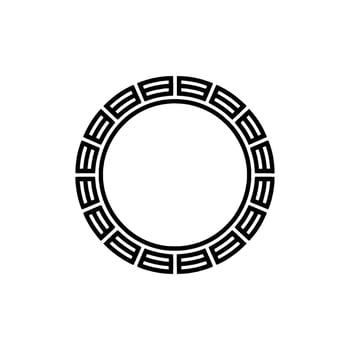 Geometric Circle Frame, Minimalist, Circular Motif, Decorative vector