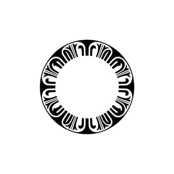 Intricate Circular Ornament, Minimalist, Circle vector