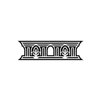Art Deco Ornament, Geometric, Elegant Border - Line vector