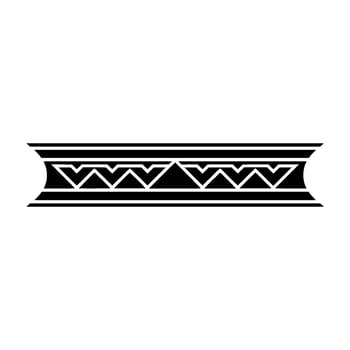 Geometric Tribal Border, Minimalist, Decorative vector