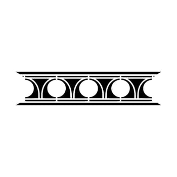 Geometric Deco Border, Elegant Ornamentation, Artdeco vector