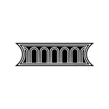 Geometric Archway, Streamlined Deco vector