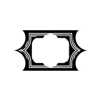 Geometric Deco Frame, Minimalist, Abstract Shape vector