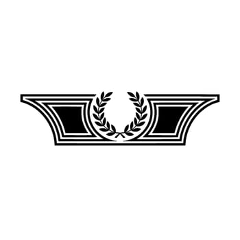 Elegant Laurel Crest Vintage Emblem vector