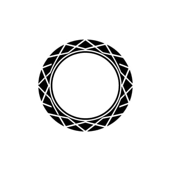 Geometric Circle Emblem, Minimalist vector