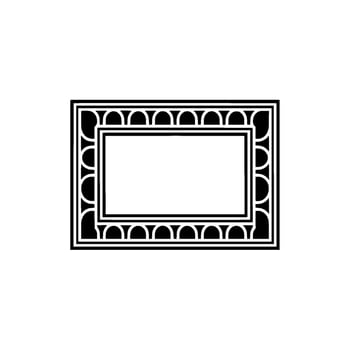 Geometric Frame, Minimalist, Blank Canvas, Outline vector