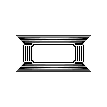 Geometric Temple Frame, Minimalist, Minimalism vector