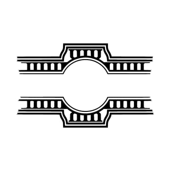 Art Deco Frame, Elegant Border, Vintage, Minimalist, Ornament vector