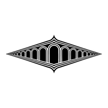 Geometric Archway, Minimalist, Abstract Symmetry vector