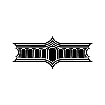 Art Deco Emblem Geometric Luxury Vintage Elegance vector