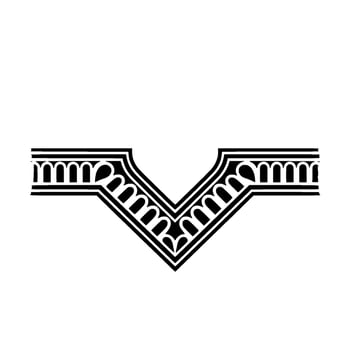 Art Deco -Shape Ornament, Geometric, Vintage Style vector