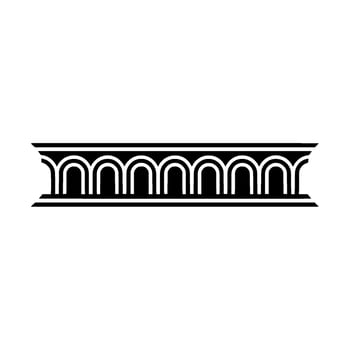 Geometric Archway Border, Art Deco Style vector