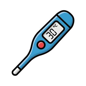 Digital thermometer illustration png