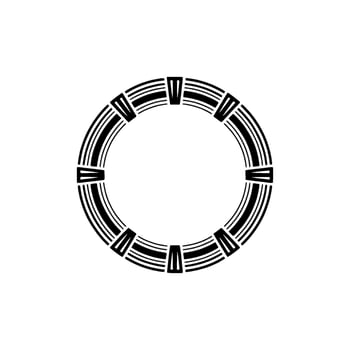 Geometric Circle, Minimalist, Abstract Pattern, Modern Emblem vector