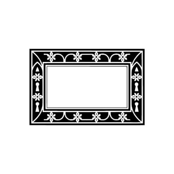 Gothic Frame, Intricate Ornamentation, Vintage vector