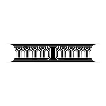 Art Deco Ornament Border, Geometric , Elegant Detail - Minimalism vector