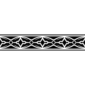 Intricate Tribal Border, Vintage Ornamentation, Decorative Element vector
