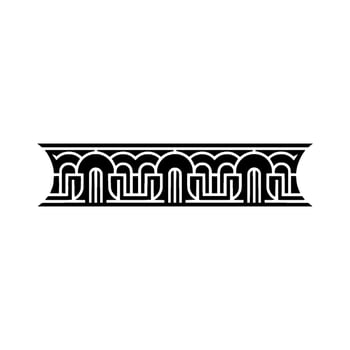 Art Deco Border, Geometric Ornamentation, Vintage - Ornament vector