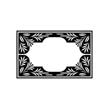 Elegant Botanical Frame, Vintage, Minimalist Composition vector