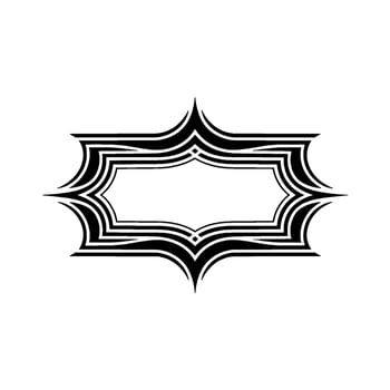 Geometric Tribal Frame, Minimalist - Abstract vector