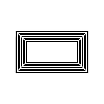 Geometric Illusion, Minimalist Frame, Abstract Depth vector
