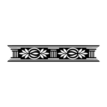 Geometric Deco Border, Classical Ornamentation vector