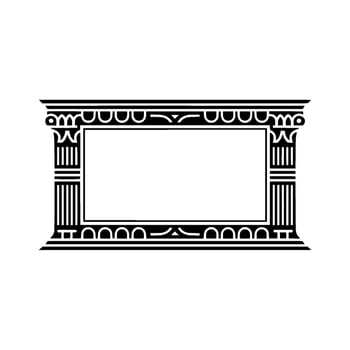 Art Deco Frame, Geometric Ornamentation, Vintage Style vector