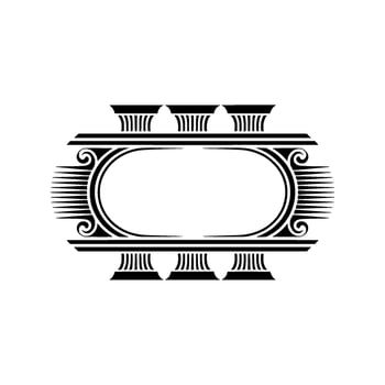 Elegant Classical Frame, Vintage, Decorative Border, Ornamentation vector