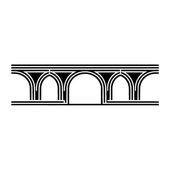 Geometric Archway, Minimalist, Serene Structure vector