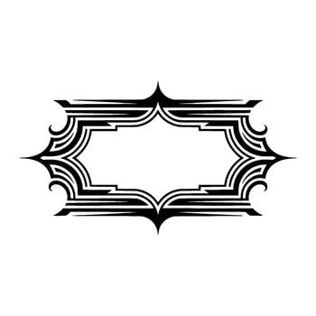 Intricate Tribal Frame, Elegant Border vector