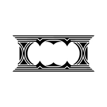 Geometric Deco Ornament, Minimalist , Elegant Pattern vector