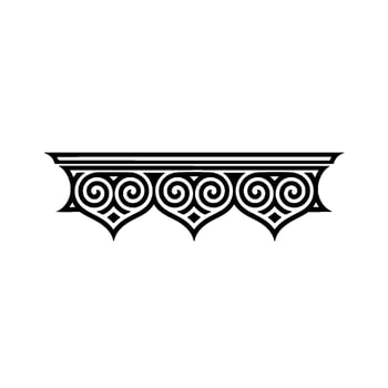 Intricate Tribal Border, Vintage Element vector