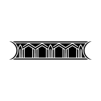 Art Deco Ornament, Geometric Border, Elegant, Pattern vector