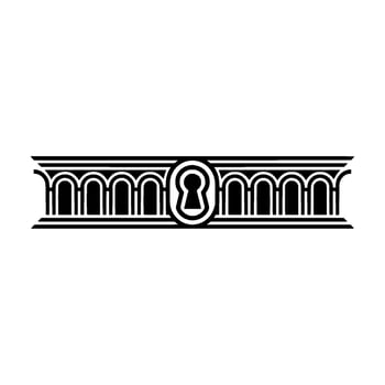 Art Deco Ornamentation, Geometric Border, Vintage vector