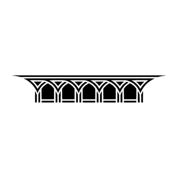 Art Deco Archway, Geometric Ornamentation, Minimalist - Retro vector