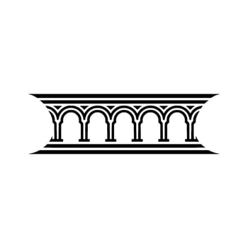 Classical Column Motif, Minimalist , Architectural Detail vector