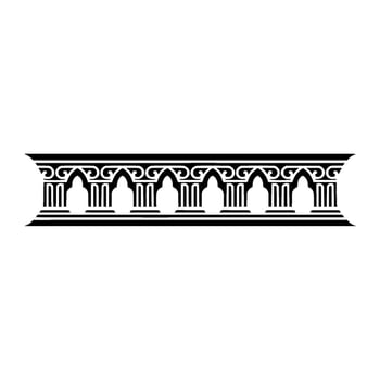 Classical Column Border, Elegant , Decorative Element vector