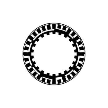 Circular Gear , Minimalist , Industrial Aesthetic vector